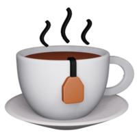 icône 3d de café chaud, parfaite pour être utilisée comme élément supplémentaire dans vos conceptions d'affiches, de bannières et de modèles png