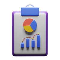 gráficos de análisis de datos e icono 3d de gráfico circular, perfectos para usar como un elemento adicional en sus diseños de carteles, pancartas y plantillas png