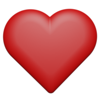 3d heart icon, perfect to use as an additional element in your template, banner and poster designs png