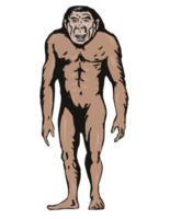 Primitive Man Standing png