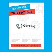 Setting Title Page Design for Company profile annual report presentations leaflet Brochure Vector Background