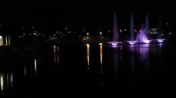 Europe's largest musical fountain with 3D effects and laser show. Vinnitsa. Ukraine. video