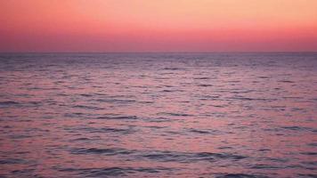 coucher de soleil en mer video