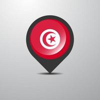 Tunisia Map Pin vector