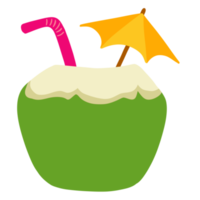 griffonnage de boisson à la noix de coco png