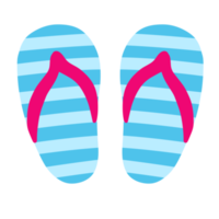 garabato de flip-flop azul png