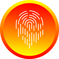 Push buttons finger scan identification icon element for decorative abstract background website png