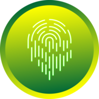 Push buttons finger scan identification icon element for decorative abstract background website png