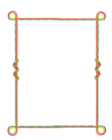 cadre simple png fond transparent