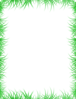 cadre d'herbe transparent png