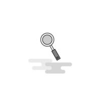 búsqueda web icono línea plana llena gris icono vector
