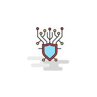 Flat Cyber security Icon Vector