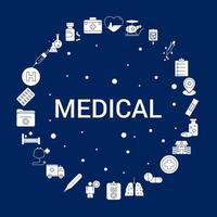 Creative Medical icon Background vector