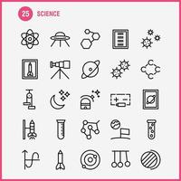 Science Line Icon Pack For Designers And Developers Icons Of Launch Rocket Space Startup Astronomy Solar System Science Vector