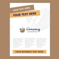 Coconut Title Page Design for Company profile annual report presentations leaflet Brochure Vector Background