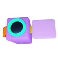camcorder. 3d weergave. png