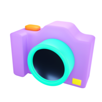 dslr camera. 3d weergave. png