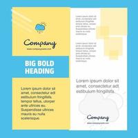 Raining Company Brochure Title Page Design Company profile annual report presentations leaflet Vector Background