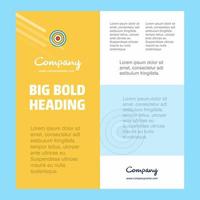 Dart Business Company Poster Template with place for text and images vector background