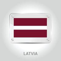 Latvia flags design vector