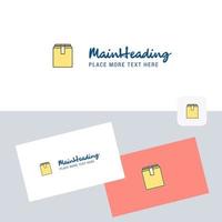 Database vector logotype with business card template Elegant corporate identity Vector