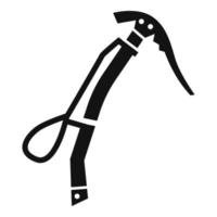 Climb ice axe icon, simple style vector