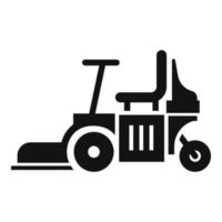 Chair lawn mower icon, simple style vector