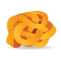 Tagliatelle icon, cartoon style vector