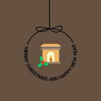 Merry Christmas Beautiful Card Background vector