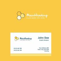 Cells logo Design with business card template Elegant corporate identity Vector