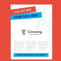 Hook Title Page Design for Company profile annual report presentations leaflet Brochure Vector Background