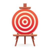 Arch target icon, cartoon style vector