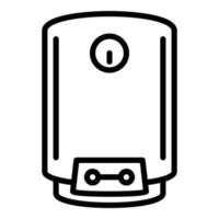 Water home boiler icon, outline style vector