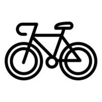Bicycle icon, outline style vector