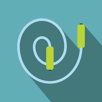 Skipping rope flat icon vector