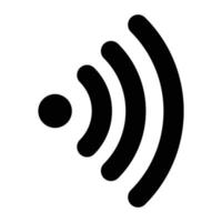 Wifi icon, outline style vector