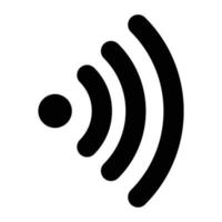 icono wifi, estilo de esquema vector