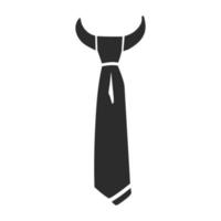 icono de corbata masculina, estilo simple vector