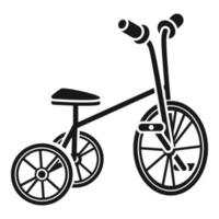 Tricycle icon, simple style vector