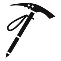 Pick mountain tool icon, simple style vector