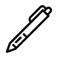 Pen icon, outline style vector