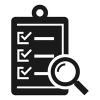 To do check list icon, simple style vector