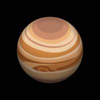 Jupiter icon, isometric style vector