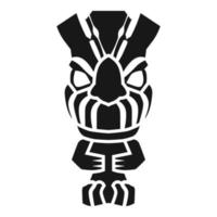 Maya idol icon, simple style vector