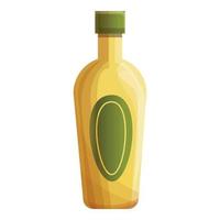 Tequila bottle icon, cartoon style vector