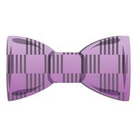 Polka bow tie icon, cartoon style vector
