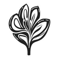 Lily icon, simple style vector