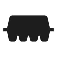 Egg box icon, simple style vector