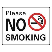 por favor icono de no fumar, estilo simple vector