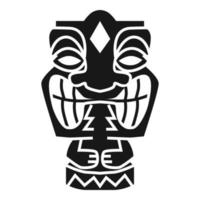 Tahiti idol icon, simple style vector